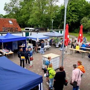 Ausstellungsstände im Pumpwerk