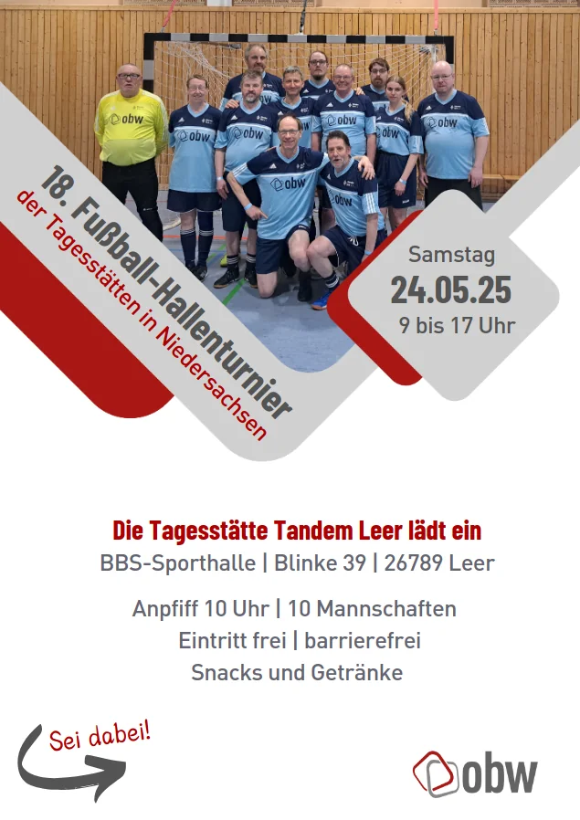 Plakat des VPTN-Fußballturniers 2025